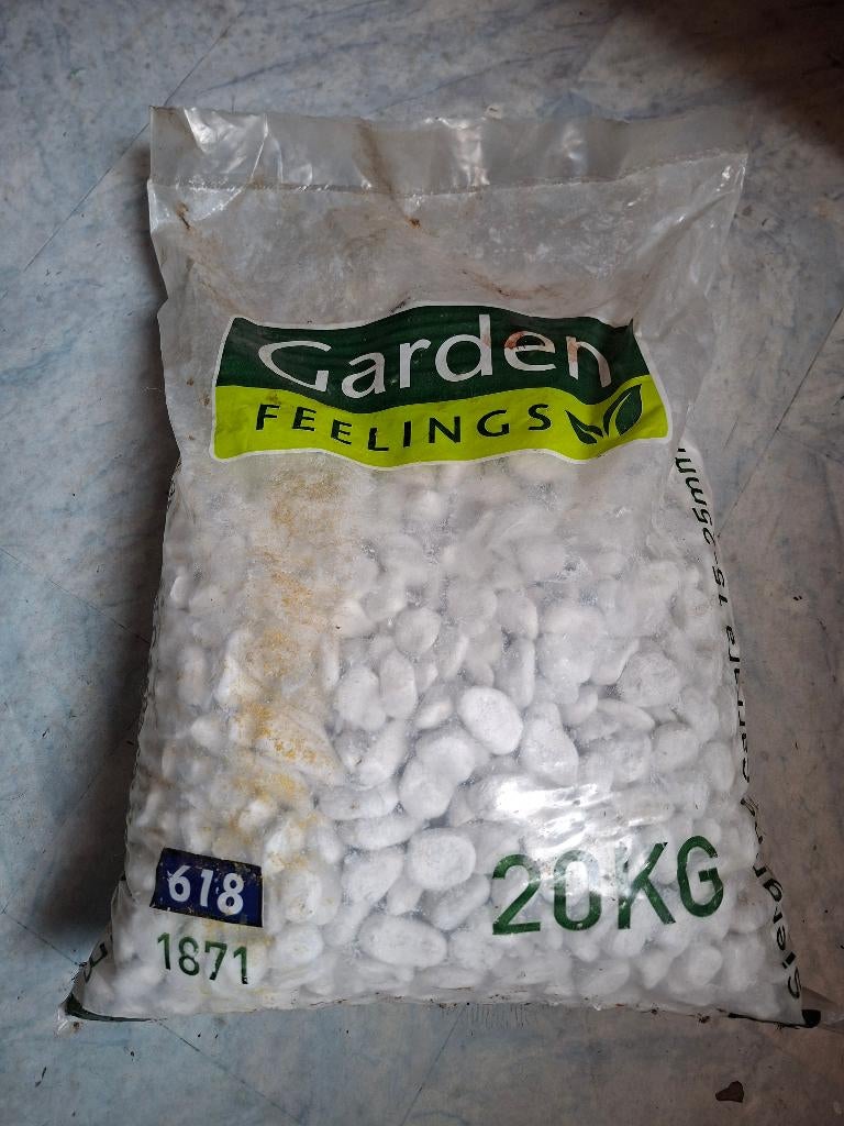 Wit siergrind Carrara, Ophalen, Overige materialen, Wit, Nieuw