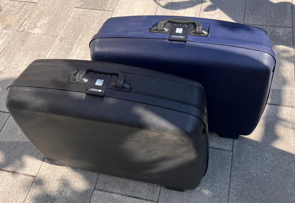 2x Samsonite Koffer, Gebruikt, Hard kunststof, 70 cm of meer, 55 cm of meer