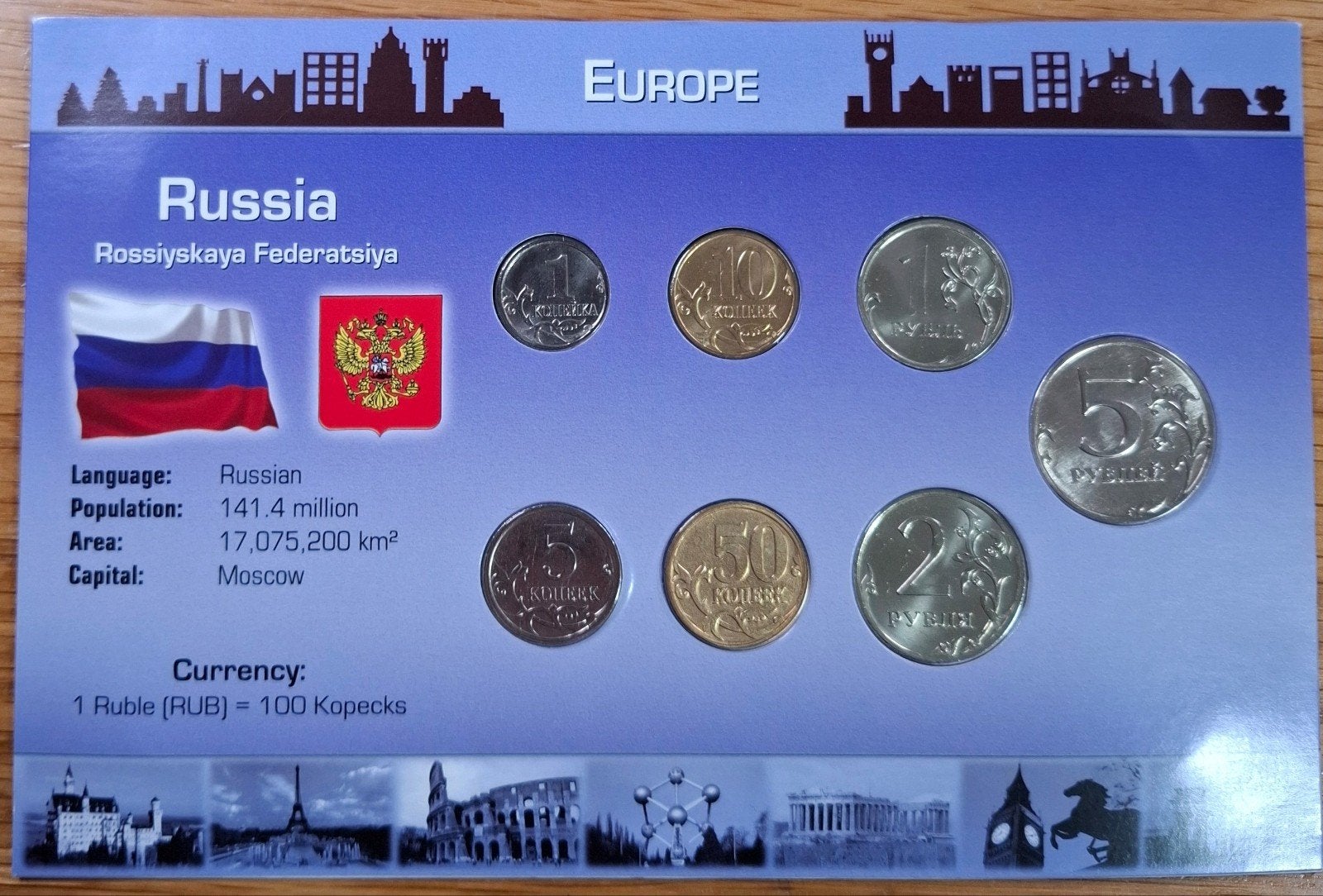 Coins of the World muntset Rusland, Ophalen of Verzenden, Rusland