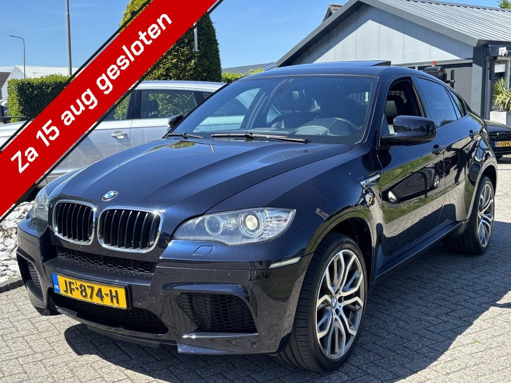 BMW X6 4.4i M V8 555PK X6M Zwart Schuifdak Youngtimer, Auto's, BMW, Automaat, Euro 5, Gebruikt, 556 pk