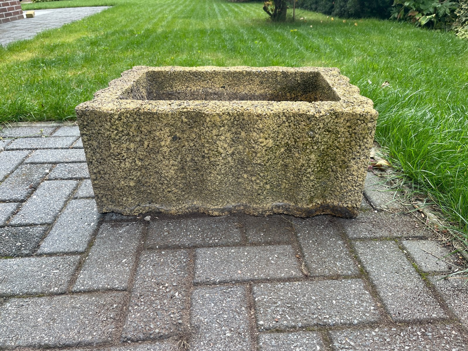 Gratis betonnen plantenbakken, Tuin en Terras, Ophalen, Gebruikt, Balkon, Vierkant