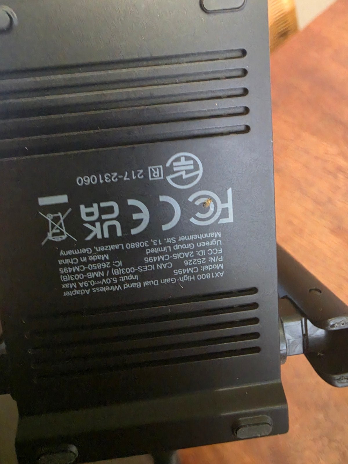 UGREEN AX1800 Dual Band WiFi Adapter met Antenne, Ophalen of Verzenden, Zo goed als nieuw, UGREEN