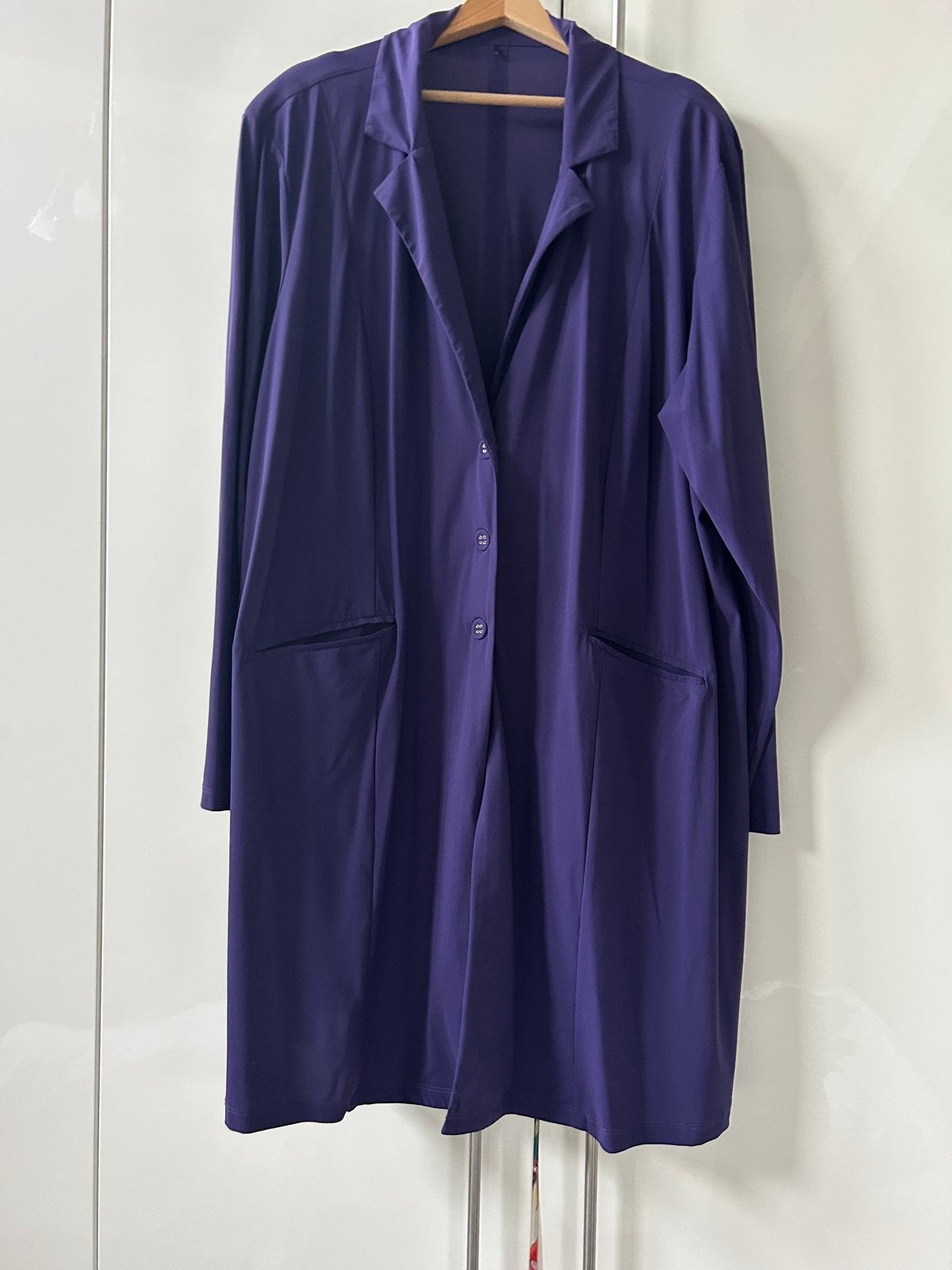 Plus Basic Compleet Pak Maat 54 Dieppaars, Kleding | Dames, Ophalen of Verzenden, Zo goed als nieuw, Paars, Jasje of Colbert
