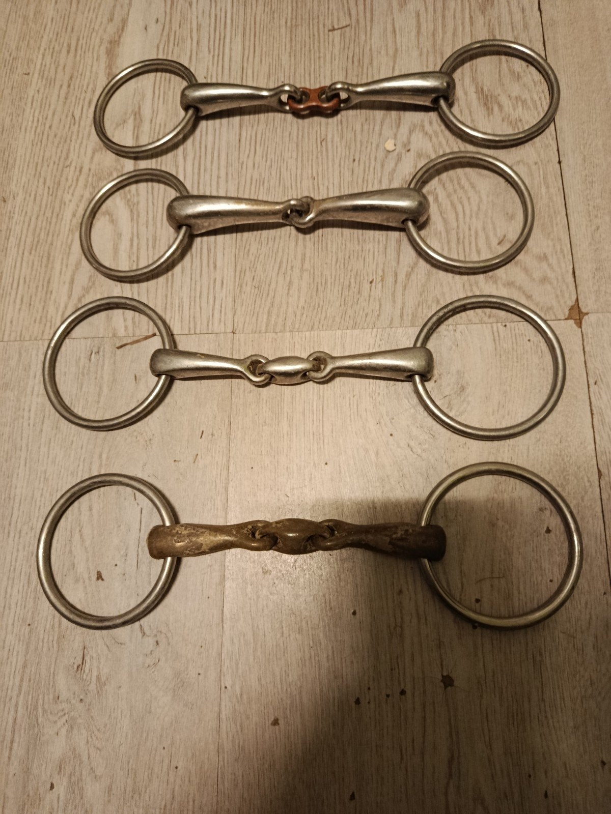 Paardenbitten enkel en dubbelgebroken, Ophalen of Verzenden, Gebruikt, Bit