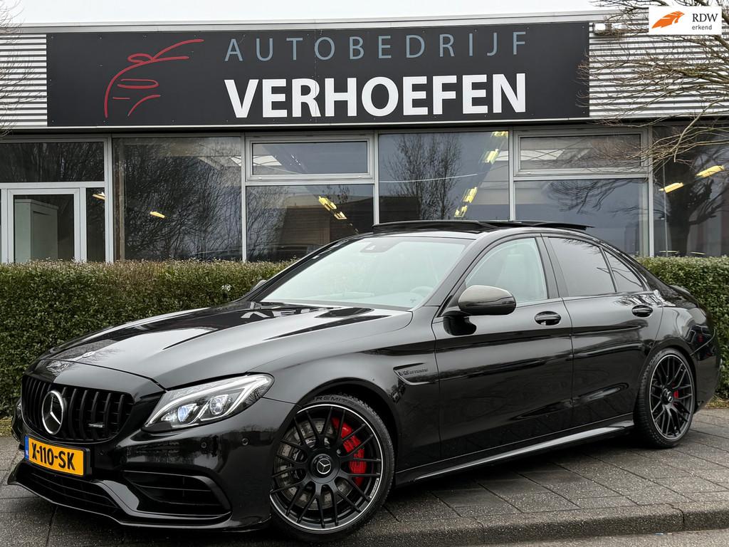 Mercedes-Benz C-klasse AMG 63 S - PANORAMADAK - SCHAAL STOEL, Automaat, Achterwielaandrijving, Gebruikt, 510 pk