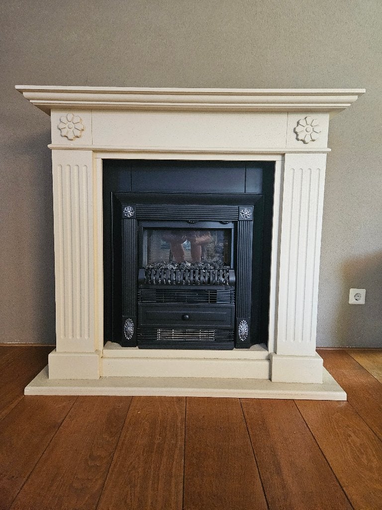 Elektrische openhaard, Huis en Inrichting, Haarden, Ophalen, Gebruikt, Vrijstaande haard, Elektrische haard