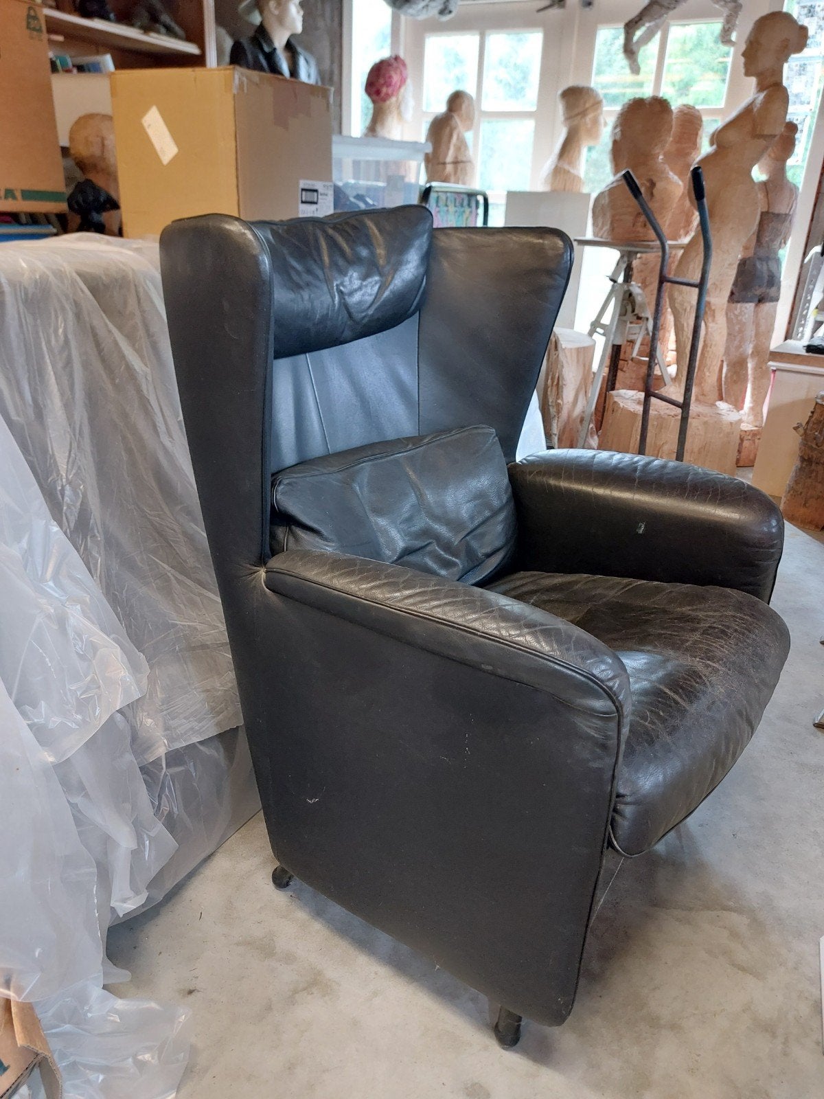 De Sede DS-23 fauteuil, Huis en Inrichting, Fauteuils, Ophalen, Gebruikt, 75 tot 100 cm, Leer