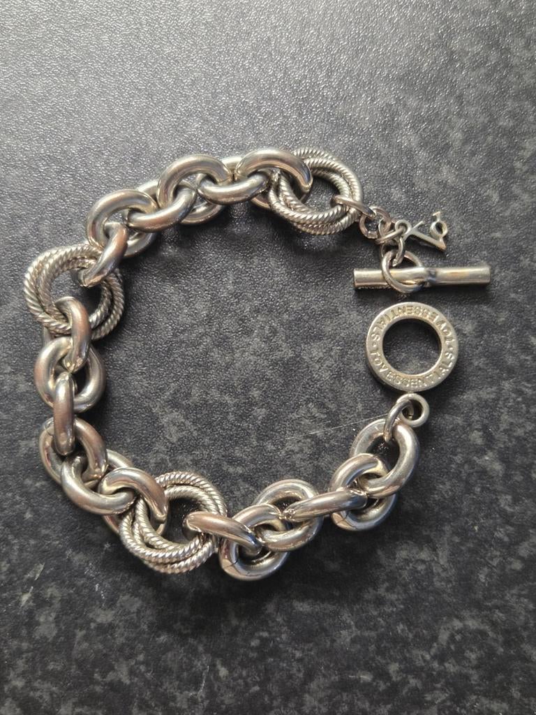 Stoere TOV Essentials armband, klassiek model, Gebruikt, Staal, Ophalen of Verzenden, Met bedels of kralen