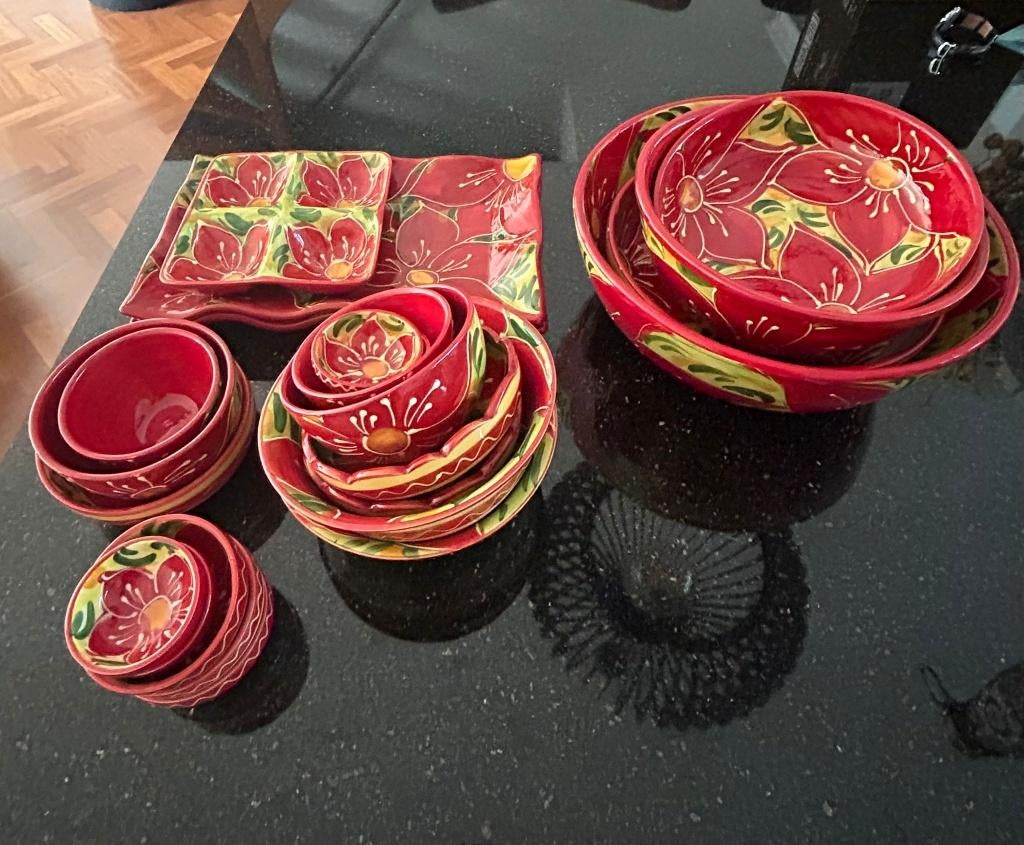 Spaans / Catalaans handgemaakt aardewerk, Ophalen, Overige stijlen, Aardewerk, Schaal of Schalen