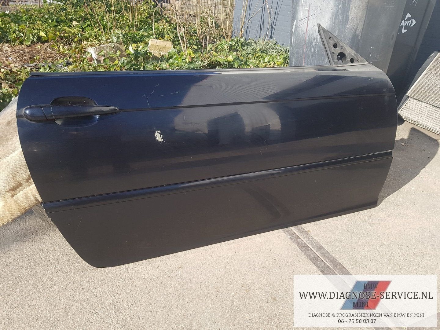 BMW M3 E46 coupe deur rechts voor carbon zwart portier, Ophalen, Gebruikt, -, Deur