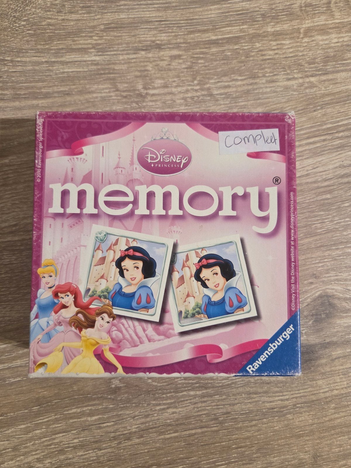Disney Princess Memory spel van Ravensburger, Een of twee spelers, Ophalen, Gebruikt, Ravensburger
