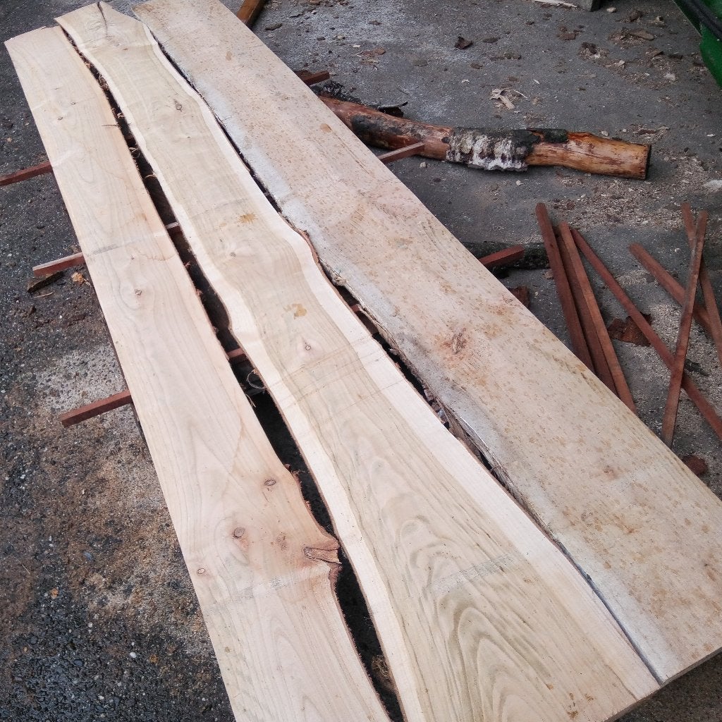 Planken kersenhout (Partij 19 stuks), Doe-het-zelf en Verbouw, Hout en Planken, Ophalen, 25 tot 50 mm, Nieuw, Plank