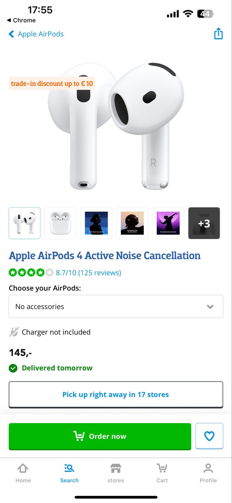 Airpods ANC 4 met Noise Cancellation en garantie tot 2027, Audio, Tv en Foto, Ophalen of Verzenden, Zo goed als nieuw