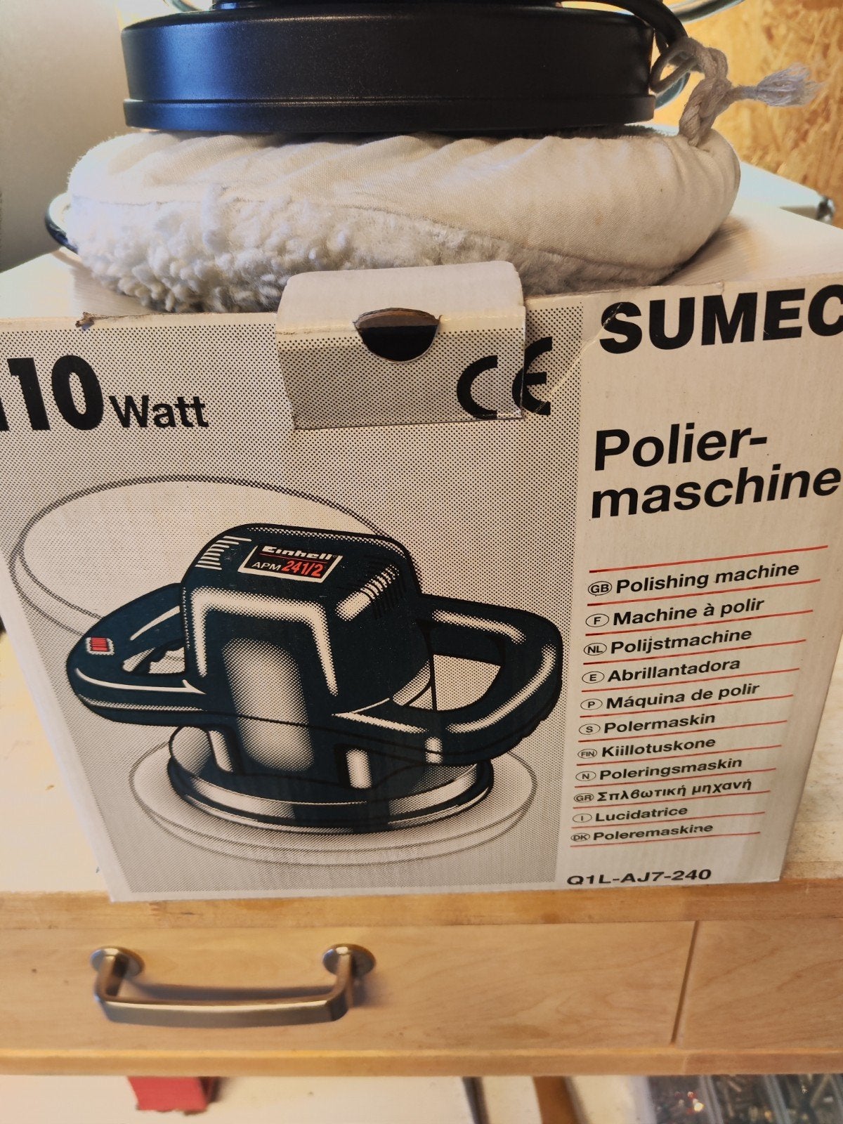 SUMEC Polijstmachine - Krachtige Polisher, Doe-het-zelf en Verbouw, Gereedschap | Schuurmachines, Ophalen, Zo goed als nieuw, Minder dan 600 watt