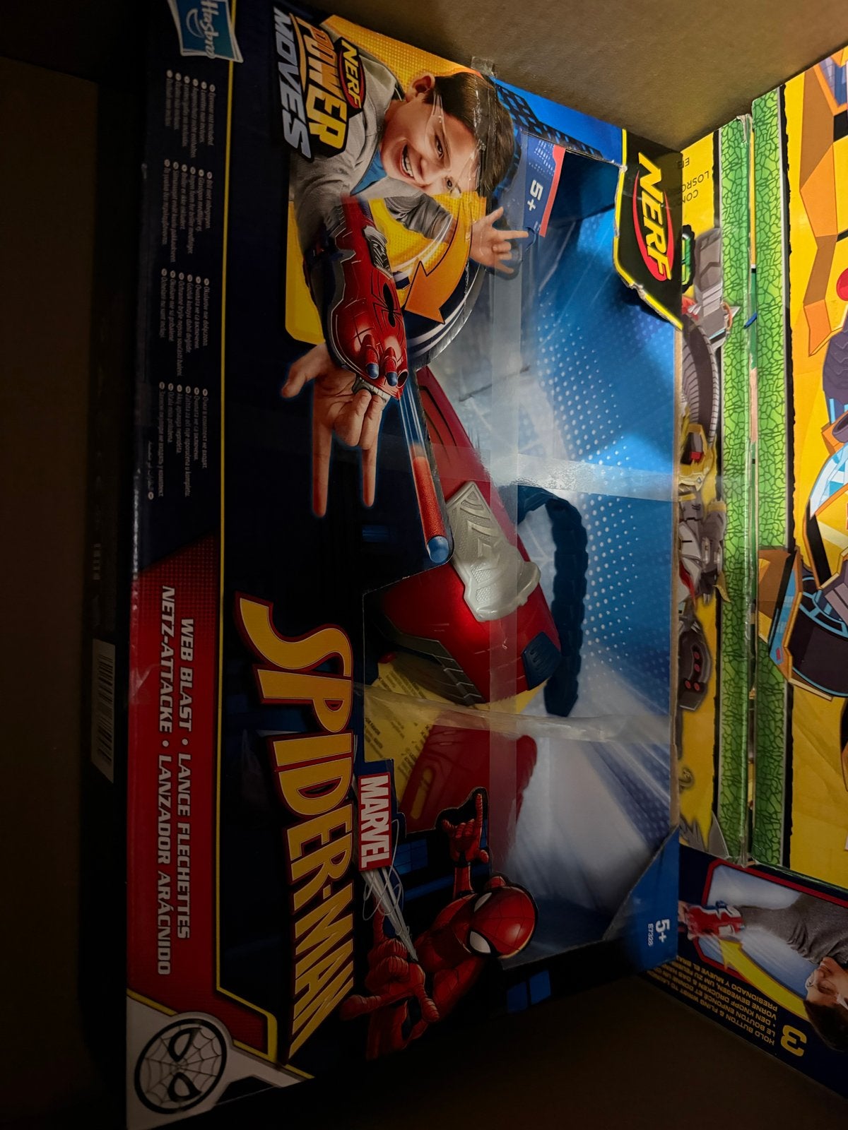 NERF Power Moves Spider-Man Web Blast Launcher, Ophalen of Verzenden, Nieuw