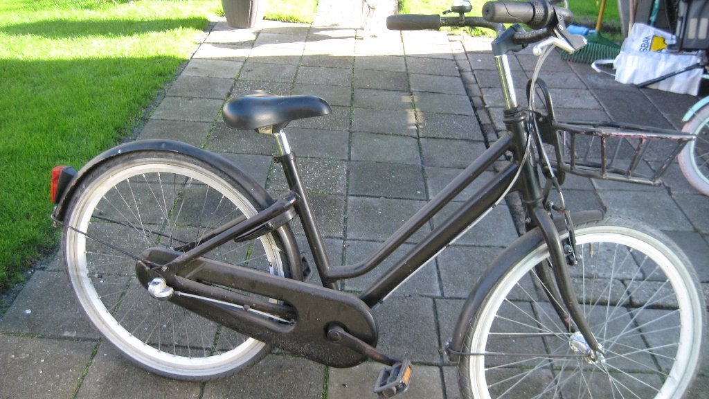 dames a meisjes fiets, Terugtraprem, Gebruikt, Handrem, Ophalen
