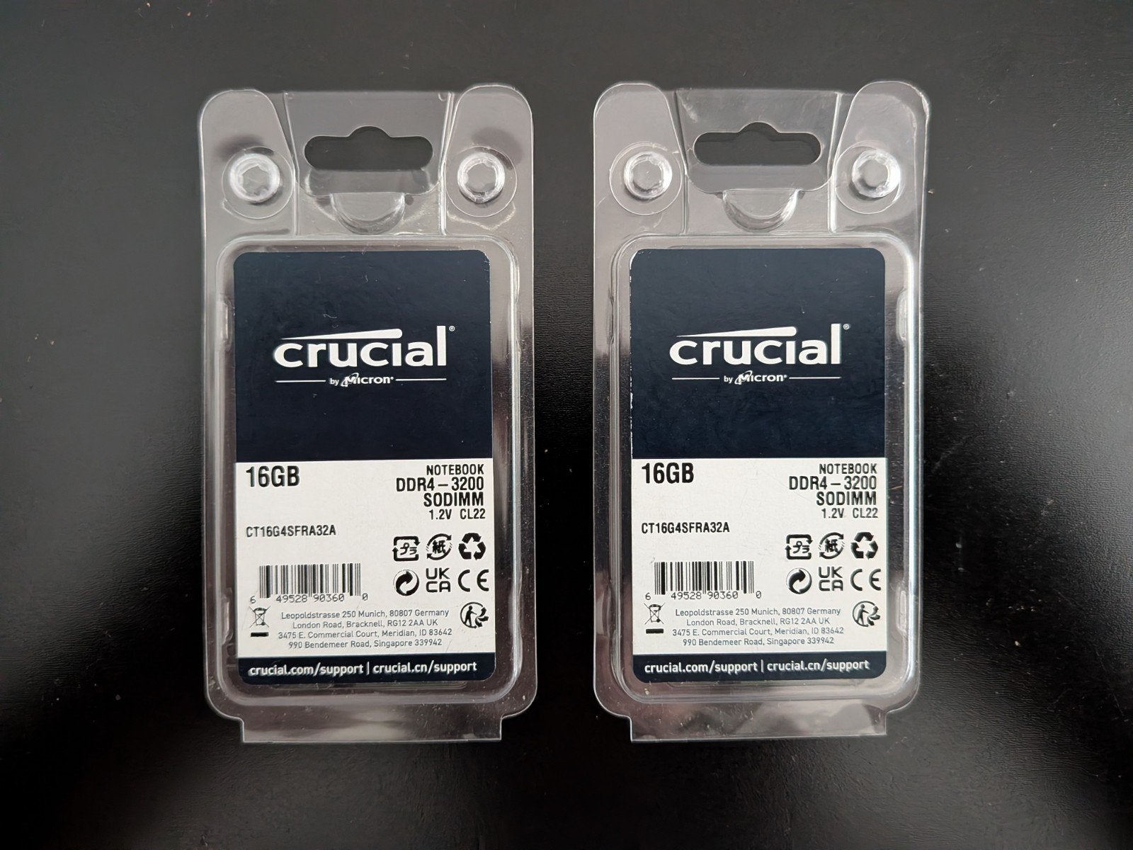Crucial 32GB (2x16GB) DDR4-3200 SODIMM RAM voor Laptop, Computers en Software, RAM geheugen, Ophalen, 32 GB, DDR4, Zo goed als nieuw
