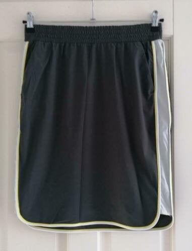 Sandwich sportief grijs rokje met wit & gele bies mt M 37446, Maat 38/40 (M), ., Sandwich, Ophalen of Verzenden