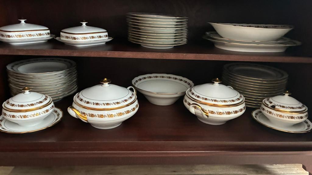 Hutschenreuther Hohenberg Porseleinen Servies en Glazen, Antiek en Kunst, Ophalen of Verzenden