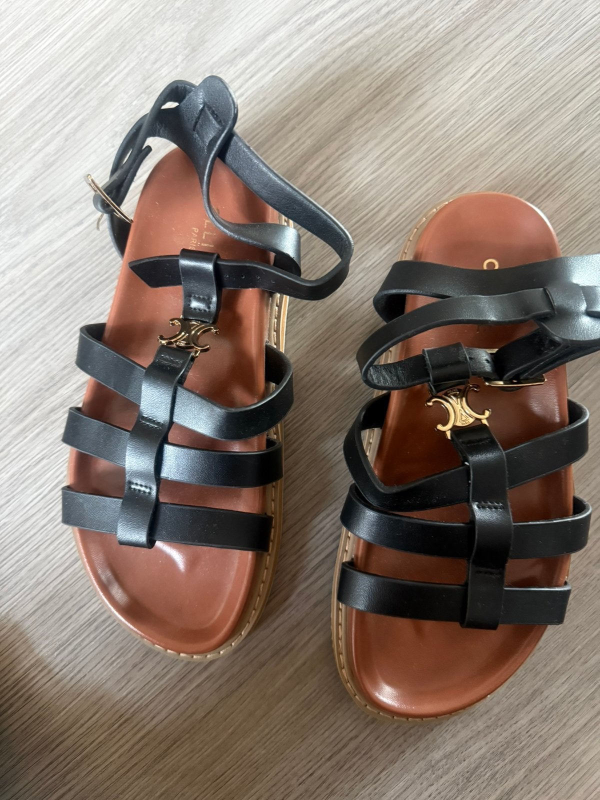 Celine sandalen, Zwart, Nieuw, Sandalen of Muiltjes, Ophalen of Verzenden