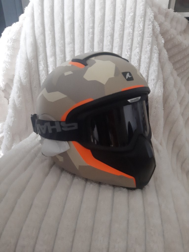 Shark helm maat L Shark vancore camouflage helm nieuw €100, Nieuw met kaartje, Bergen NH, Dames, Shark