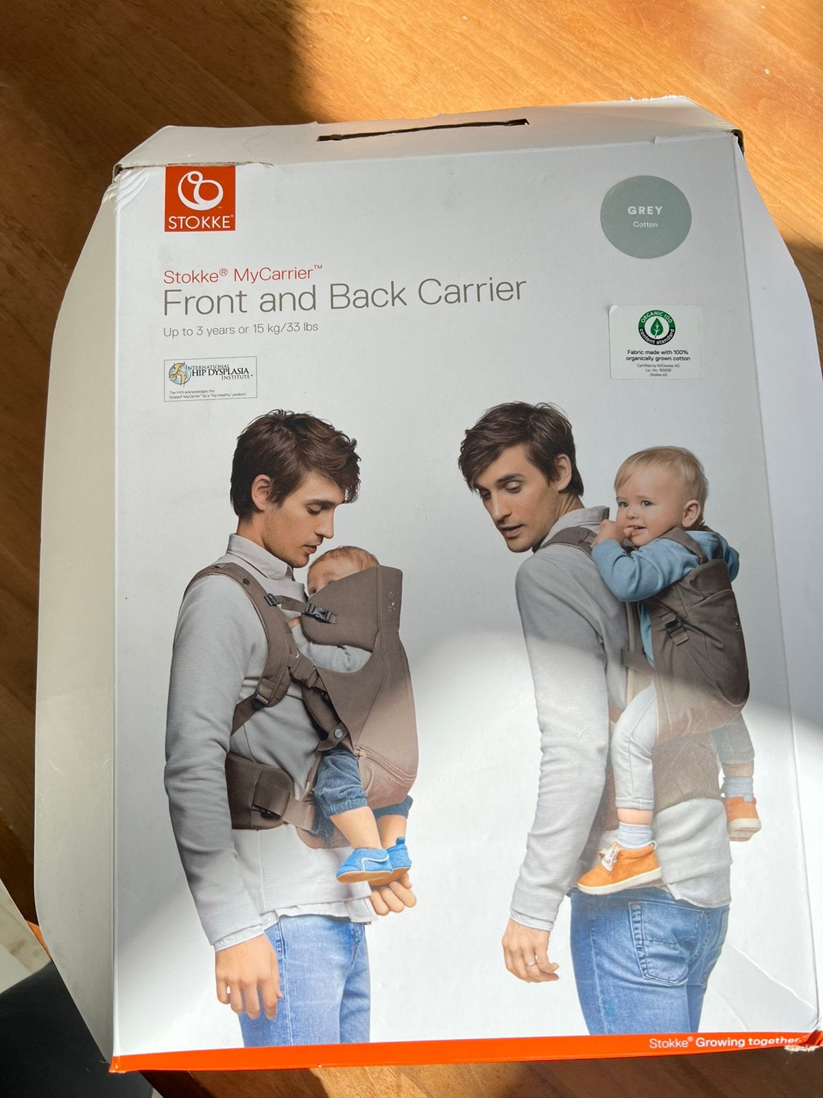 Stokke draagzak rug en buikdrager grijs van 0 tot 3 jaar, Overige merken, Buik of Rug, Ophalen of Verzenden, Zo goed als nieuw
