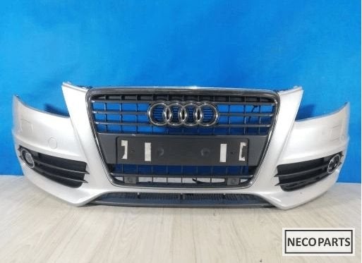 Audi A4 B8 2008-2011 VOORBUMPER ORIGINEEL KLEUR LY7W, Gebruikt, -, -, -