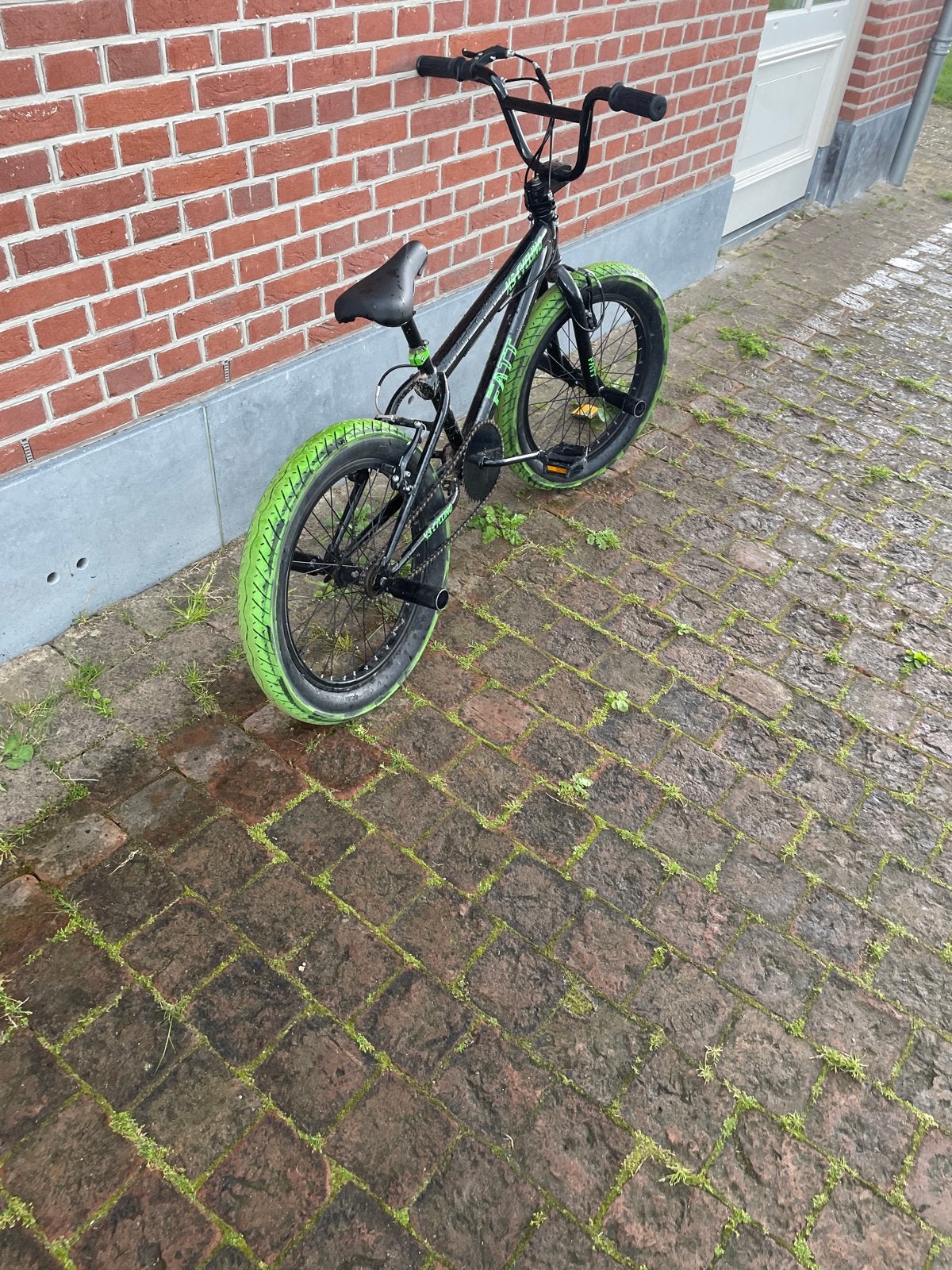 Groene BMX fiets - KS Cycling, Ophalen, Gebruikt, Staal, Velgrem