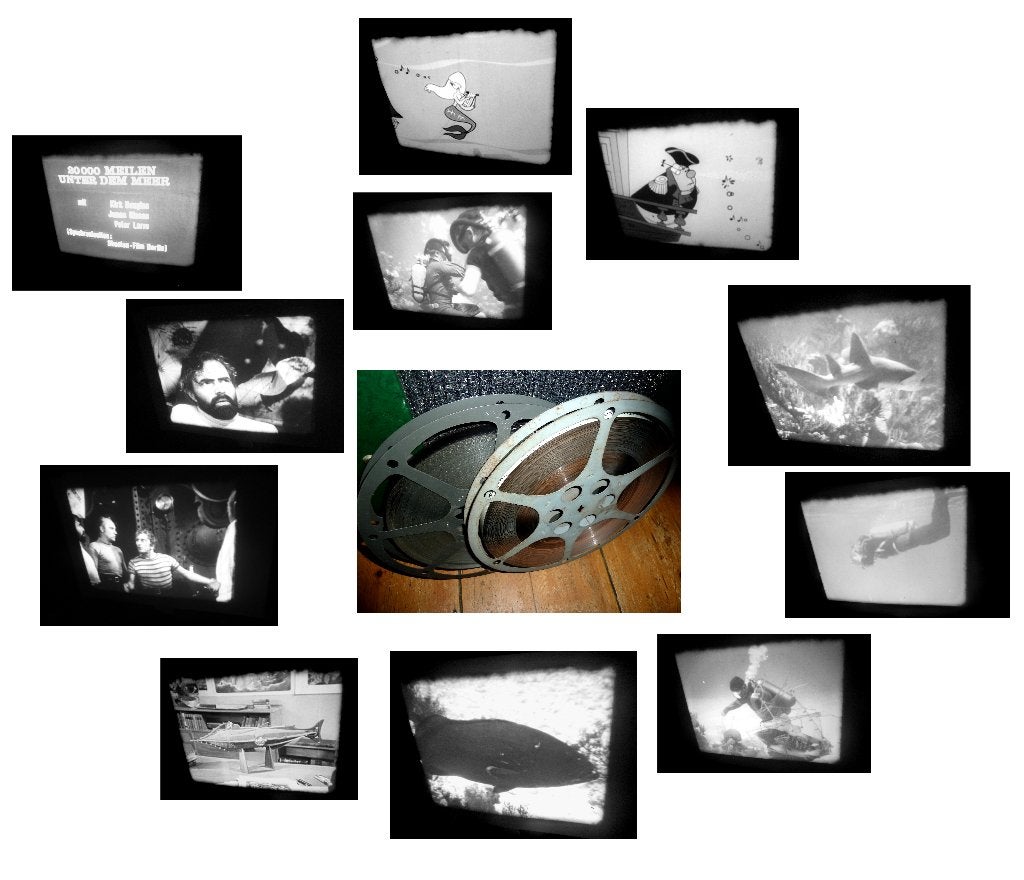 16mm film - 20.000 leages under the sea - doc.-1954 -, Audio, Tv en Foto, Filmrollen, Ophalen of Verzenden, 16mm film