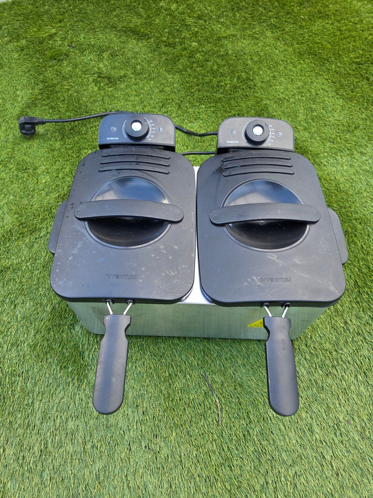 frietenpan te koop, 4 liter of meer, Ophalen, Gebruikt, Duo-friteuse