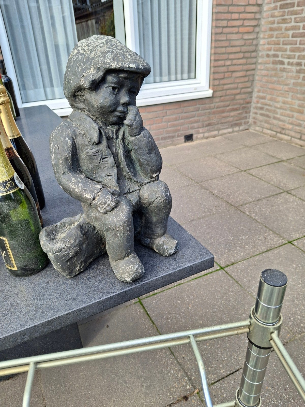 leuk tuinbeeld afm. 43 bij 43, Ophalen of Verzenden, Gebruikt