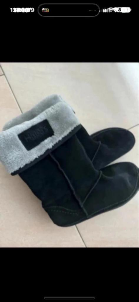 Hobbs Zwarte Suède Laarzen - Maat 38, Kleding | Dames, Schoenen, Ophalen of Verzenden, Gedragen, Zwart, Lage of Enkellaarzen