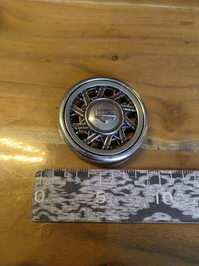 Harley Davidson Riemgesp 2007 - Draaiend Wiel - 8 cm, Kleding | Heren, Riemen en Ceinturen, Ophalen of Verzenden, Gedragen, Harley Davidson