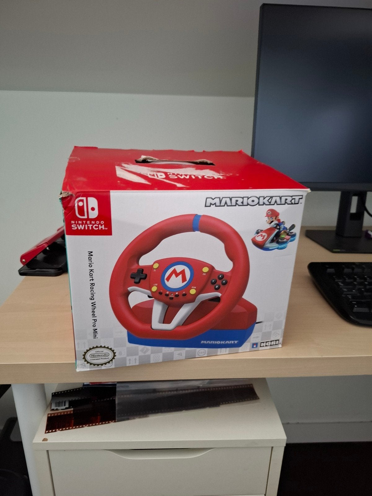 Mario Kart Racing Wheel Pro Mini voor Nintendo Switch, Ophalen of Verzenden, Zo goed als nieuw