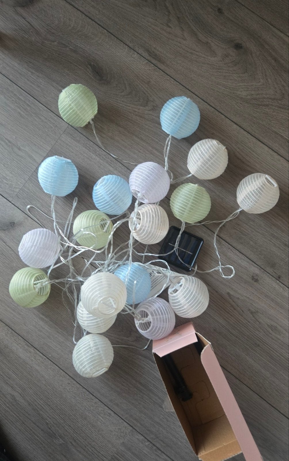 Slinger met lampionnetjes op zonne-energie, Zonne-energie, Kunststof, Minder dan 50 watt, Overige typen