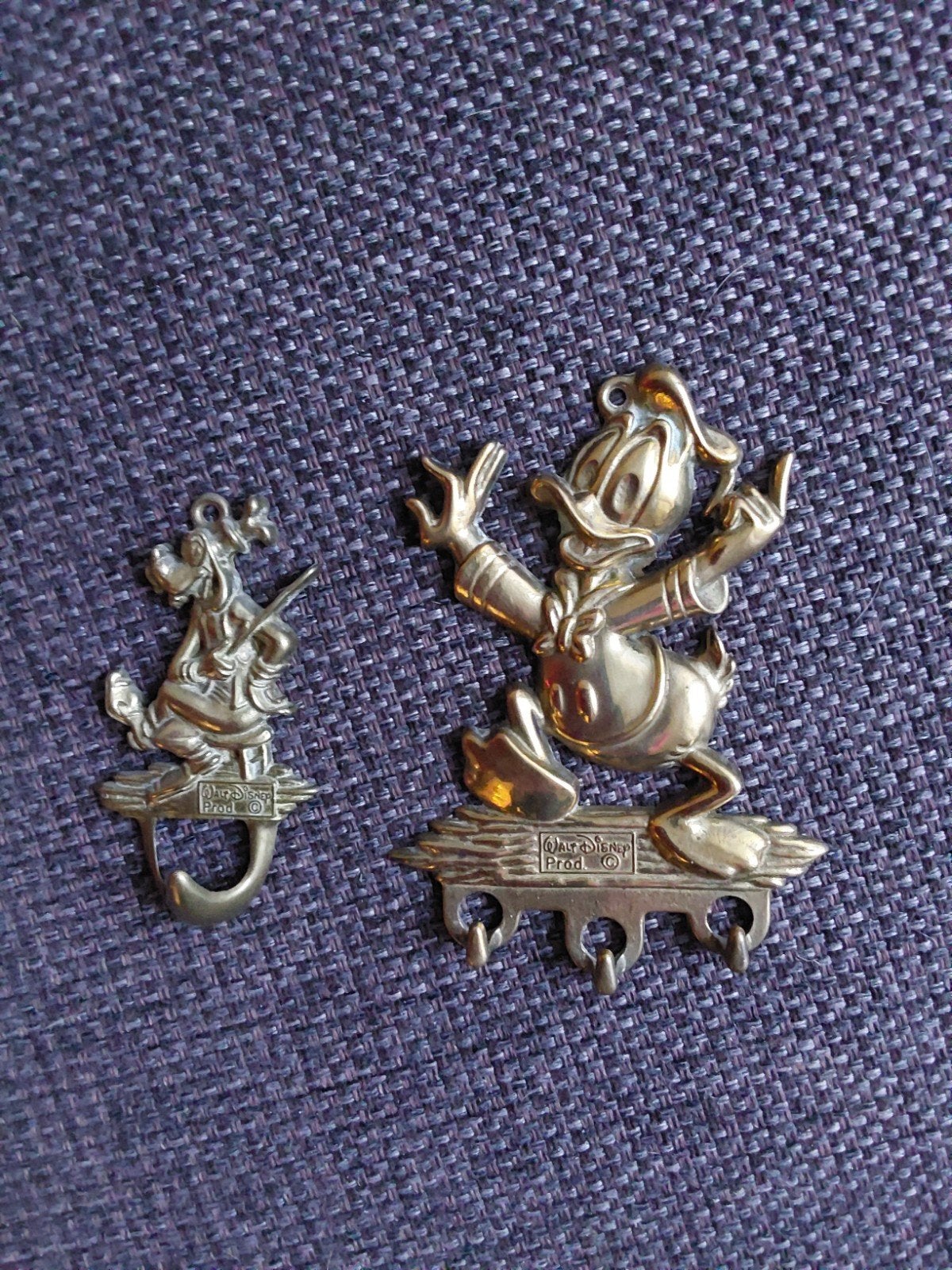 Disney haakjes, goofy donald , disney, haak, vintage, Ophalen of Verzenden, Donald Duck, Beeldje of Figuurtje