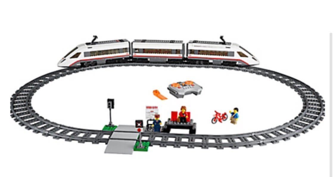 Lego City Hogesnelheidstrein 60051 (boekje 1 mist), Ophalen, Lego, Inclusief instructies, Complete set