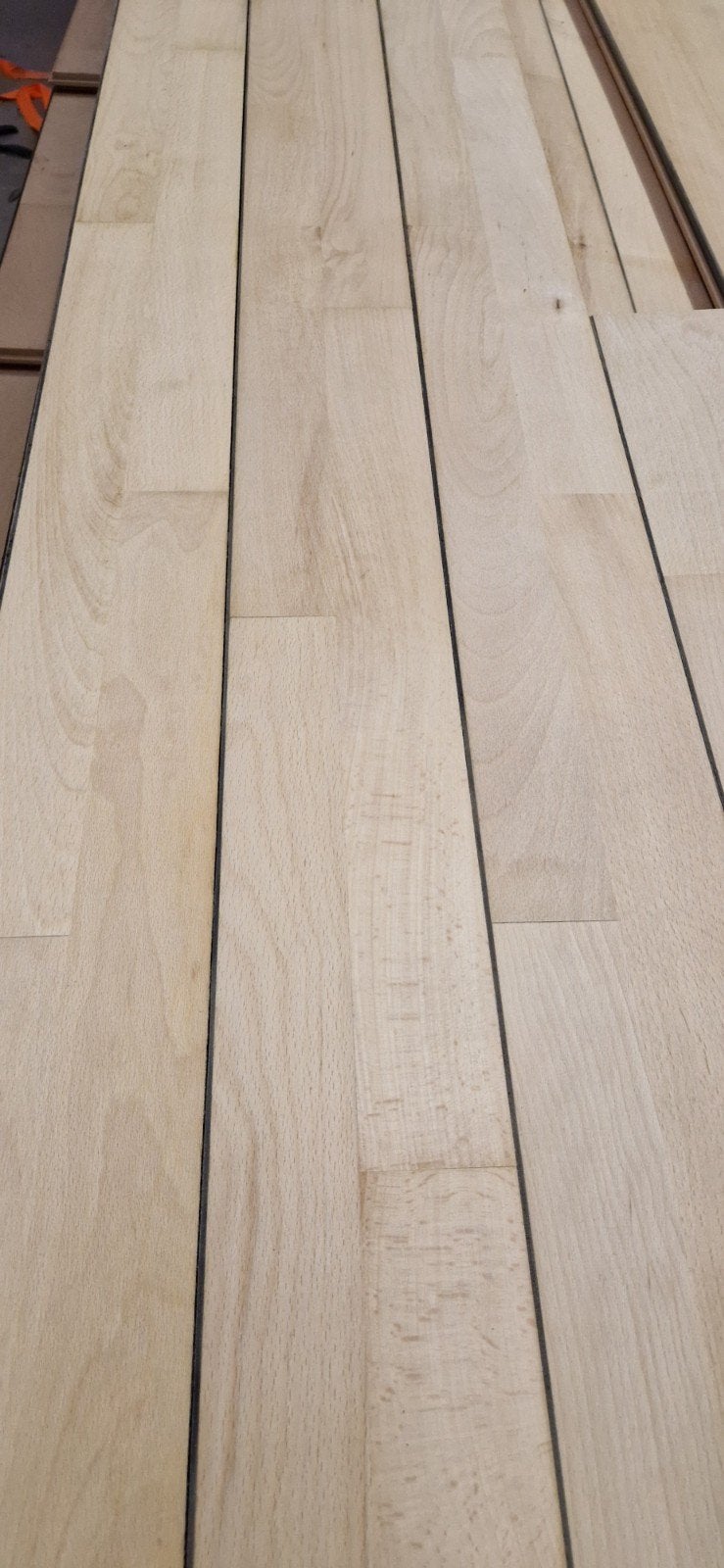 23M2 Junckers massief beuken houten vloerdelen #VERNIEUWD#, Gebruikt, 10 m² of meer, 10 tot 30 cm, Hout