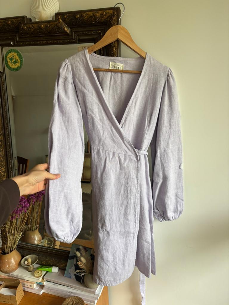 Jurk atelier Felie linnen, Ophalen of Verzenden, Zo goed als nieuw, Maat 36 (S), Knielengte