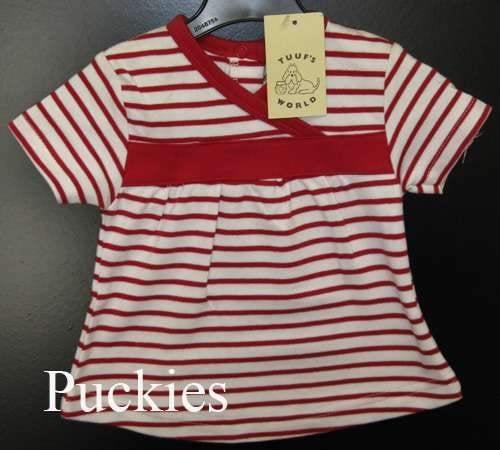 Maat 68 Shirt rood/wit Tuuf's World *NIEUW* a, Meisje, Nieuw, Ophalen of Verzenden, Tuuf's World