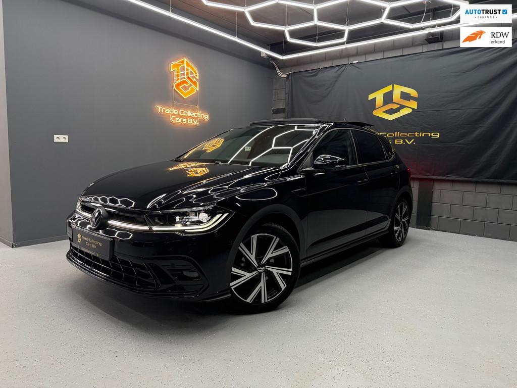 Volkswagen Polo 1.0 TSI 3x R-Line Edition-PANO-Keyless-CAM-A, Stof, 95 pk, Zwart, Origineel Nederlands