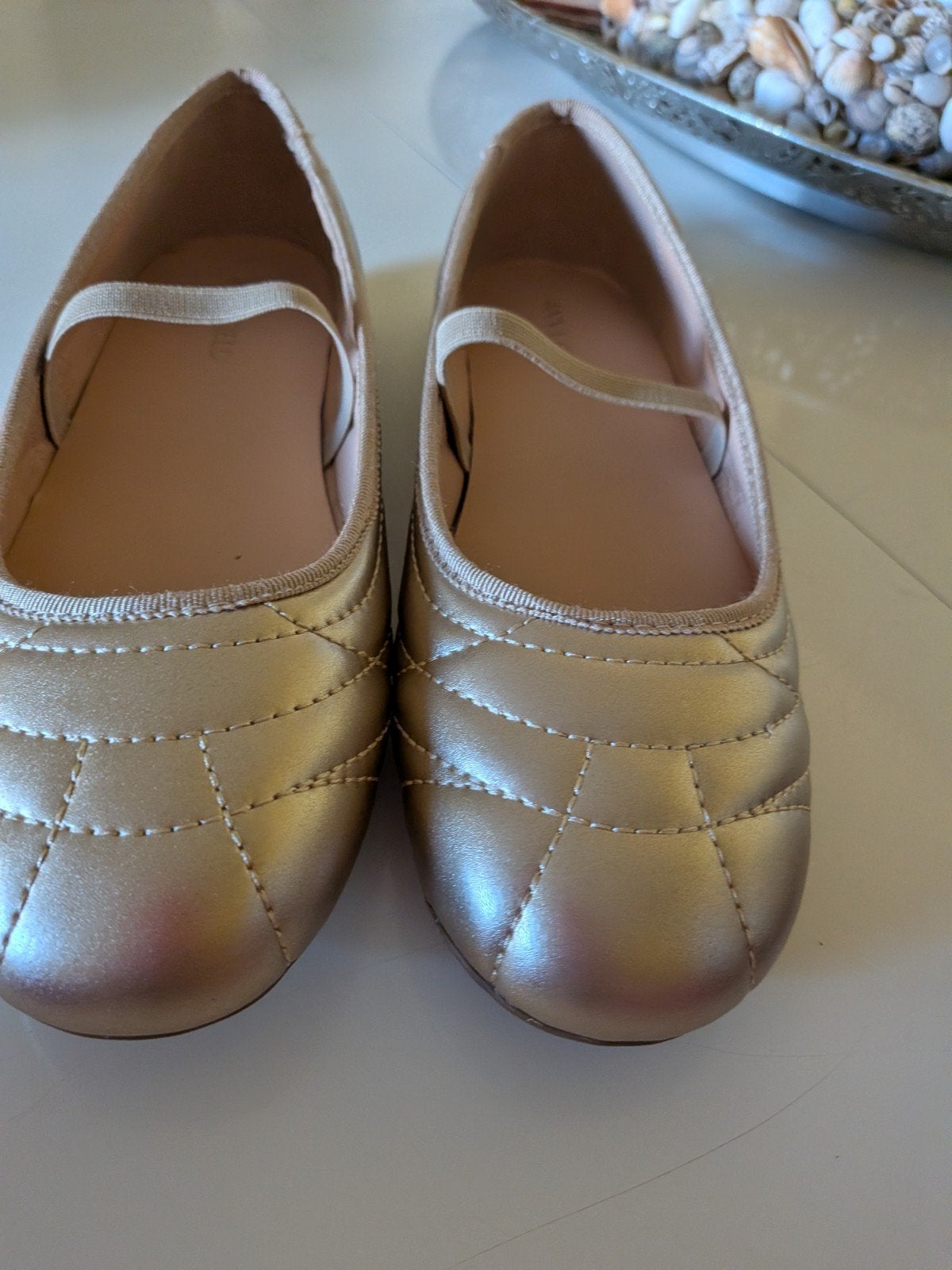 Anna Field Ballerina's maat 37 met enkelbandjes goudkleurig, Anna Field, Overige kleuren, Nieuw, Ballerina's