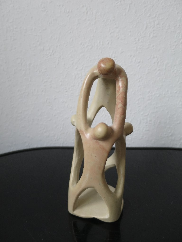mooi handgemaakt beeldje uit zeepsteen 16 cm, Ophalen of Verzenden
