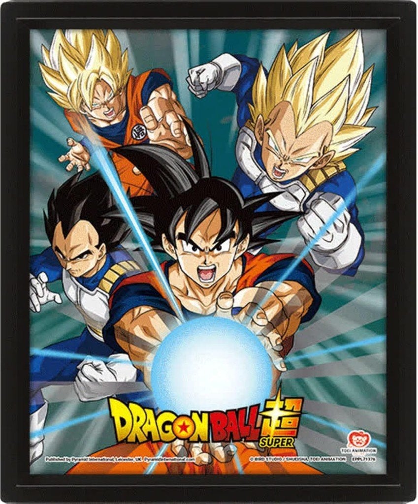 Partij Dragonball Z 3-D afbeelding in lijst, NHP International, Overige merken, Overige kleuren, Ophalen of Verzenden