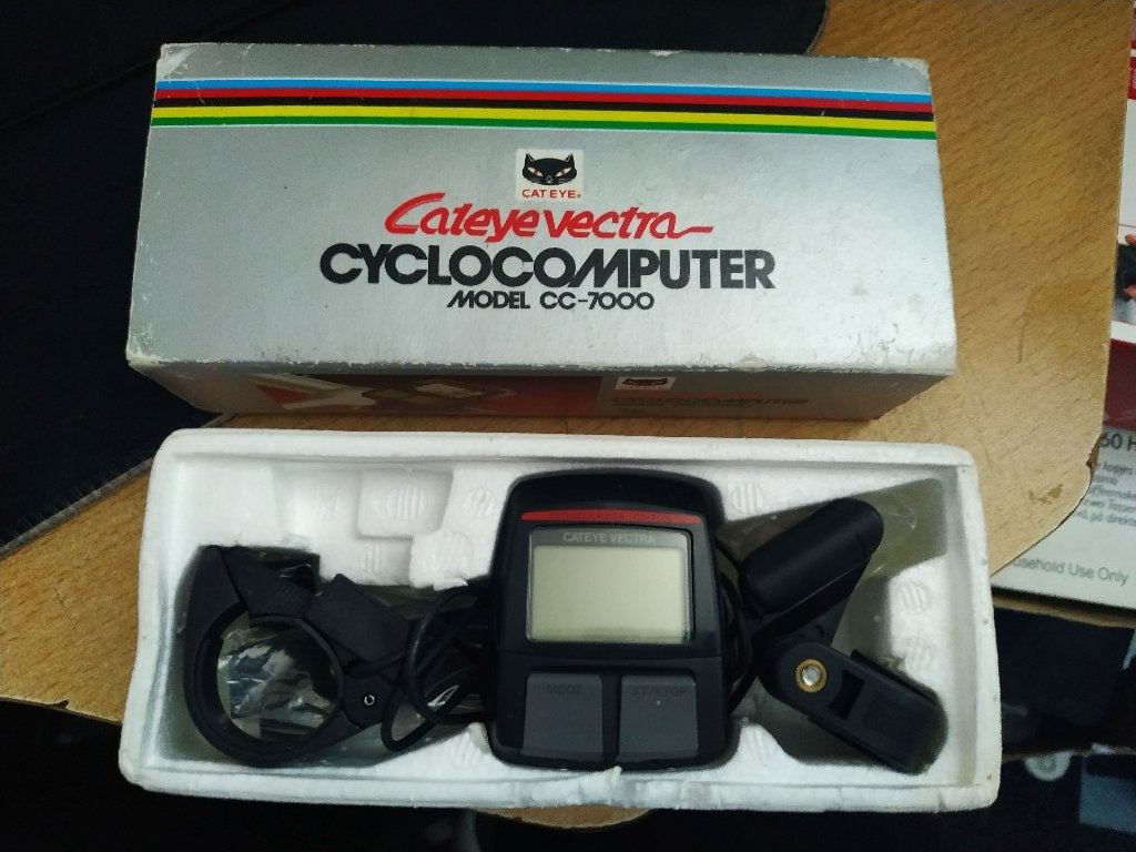 Cateye vectra-CYCLOCOMPUTER CC-7000, Ophalen of Verzenden, Gebruikt