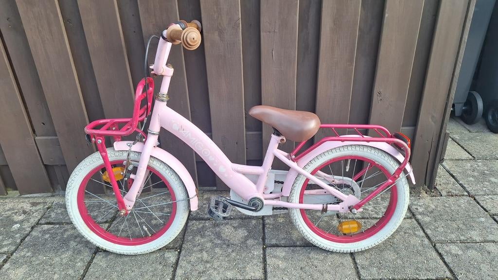 Amigo meisjesfiets 16 inch, Fietsen en Brommers, Fietsen | Kinderfietsjes, Ophalen, Gebruikt, Minder dan 16 inch, Amigo