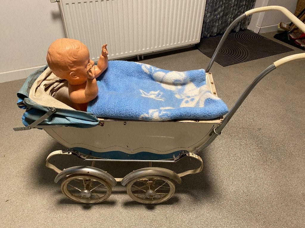 vintage poppenwagen, Ophalen