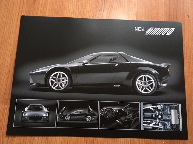 New Stratos (reincarnatie Lancia model) brochure/auto folder, Boeken, Auto's | Folders en Tijdschriften, Ophalen of Verzenden