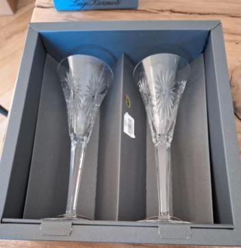 2  kristallen Waterford Millennium Champagne Glazen, Ophalen of Verzenden