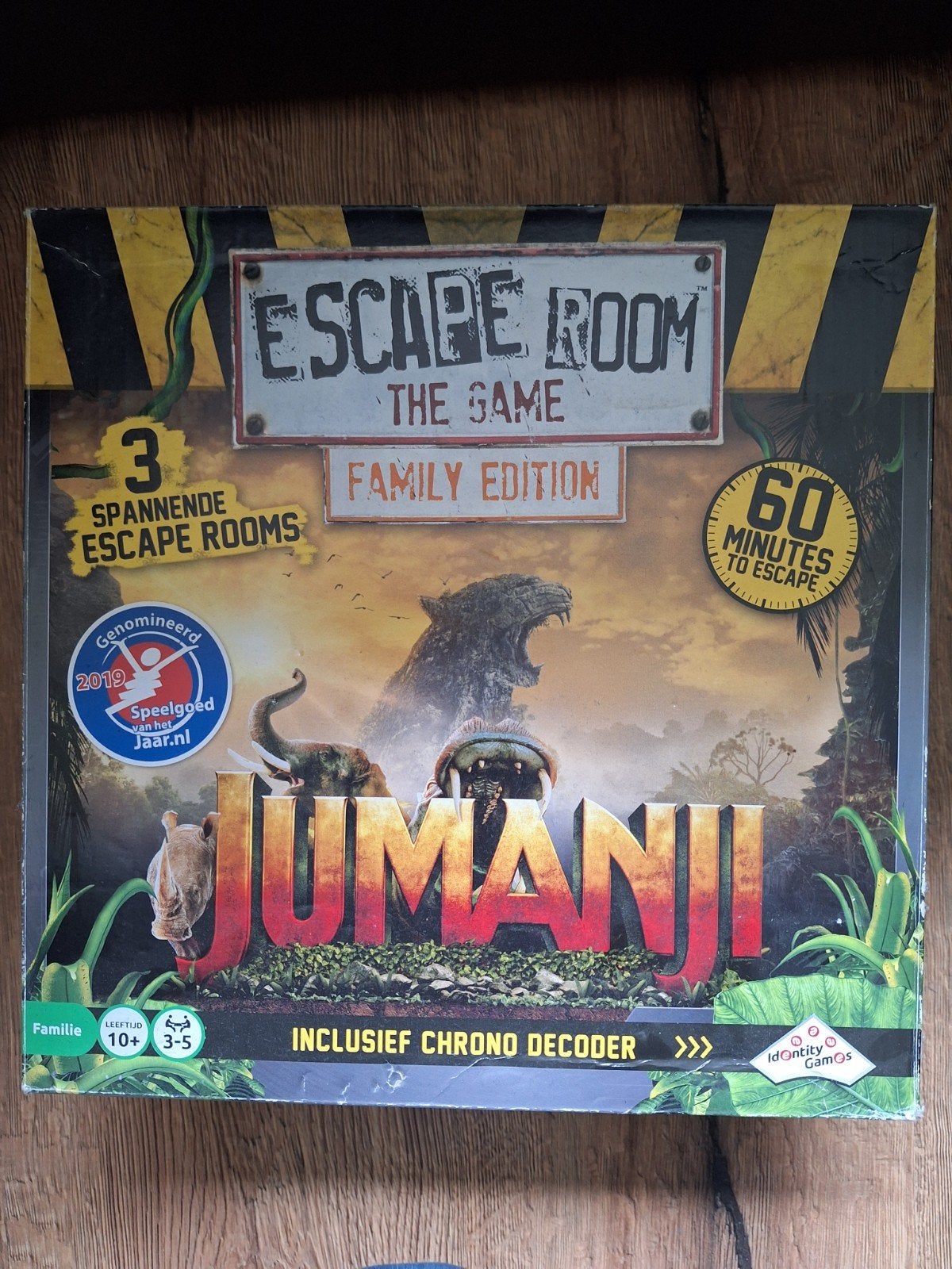 Jumanji escaperoom spel, Ophalen of Verzenden, Zo goed als nieuw